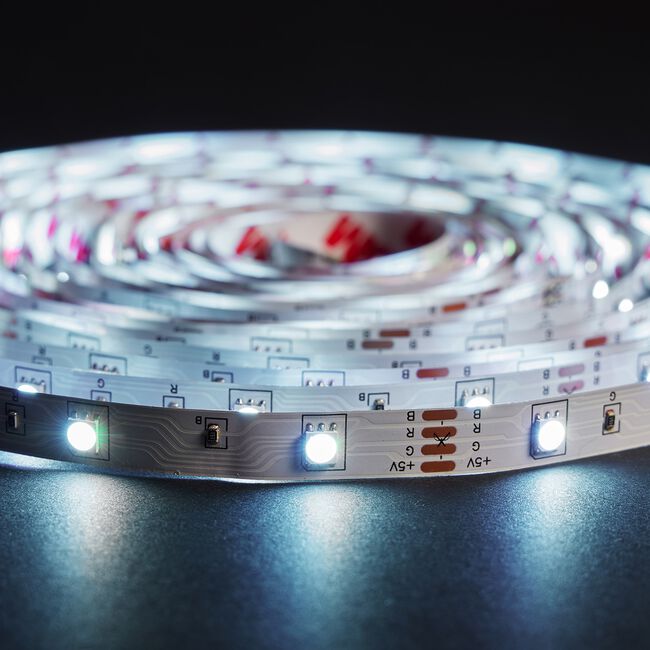 Kleverkit 10m White LED Strip Light