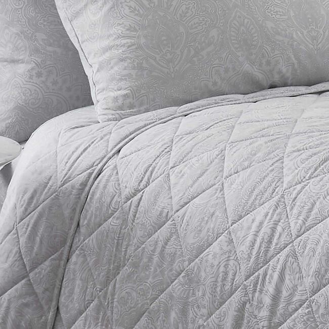 Nicole Day Gracie Bedspread 200cm x 220cm - Grey