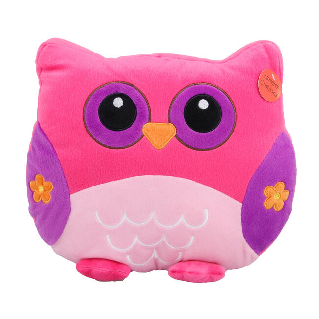Owl Cushion 35cm x 35cm - Pink