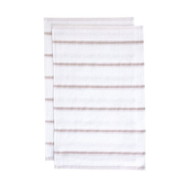 Stripe Tea Towels 2 Pack - Natural