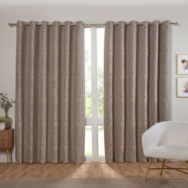 TOPOGRAPHY NATURAL 66x54 Curtain