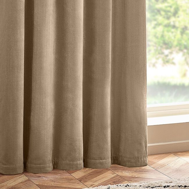 YARD HEAVY CHENILLE NATURAL  66x54 Curtain