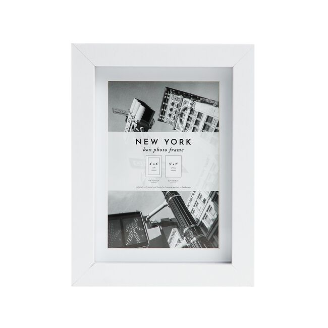 4X6 NEW YORK WHITE Photo Frame