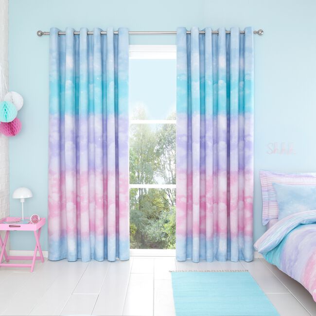 OMBRE CLOUDS 66X54 CURTAIN