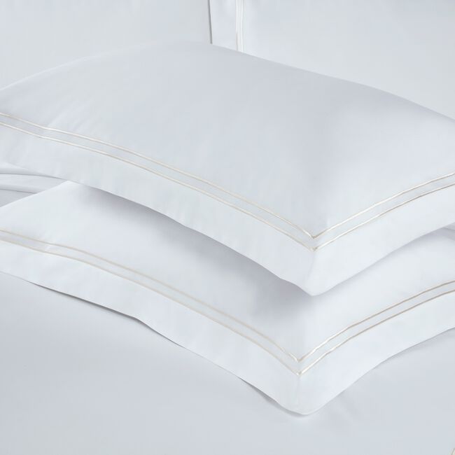 OXFORD PILLOWCASE Double Stitch Gold 500tc