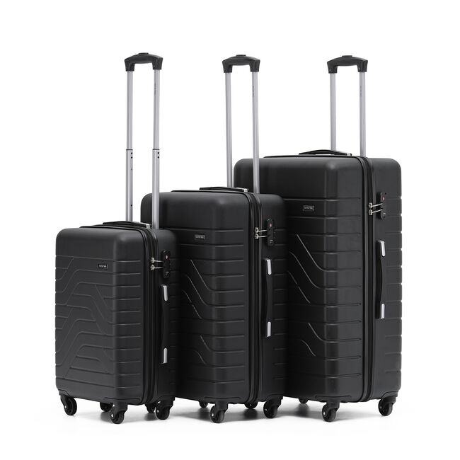 Cabin Size Lightweight Hardshell Luggage - Black