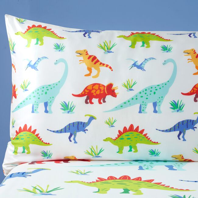 Silk Pillowcase Dino Land 50cm x 75cm