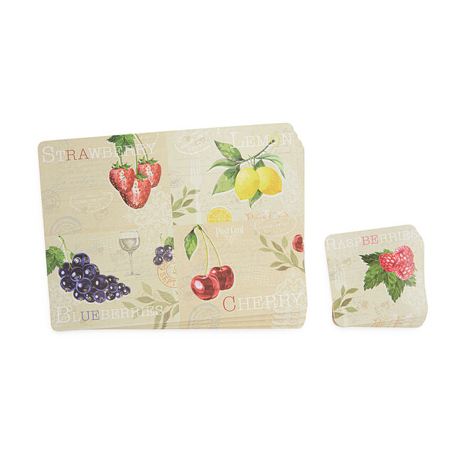 Fruit Mats & Coasters 4 Pack