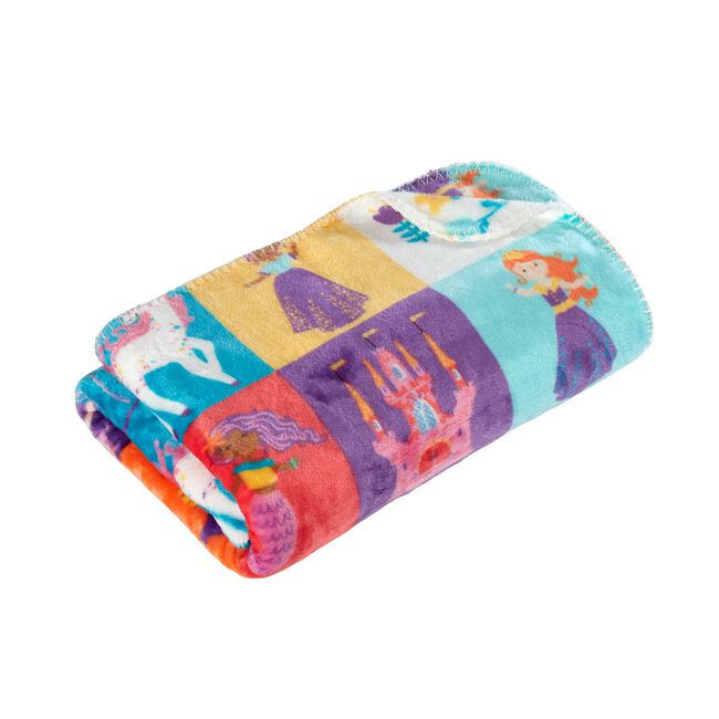 Princess Mermaid Throw 120cm x 150cm - Pink 