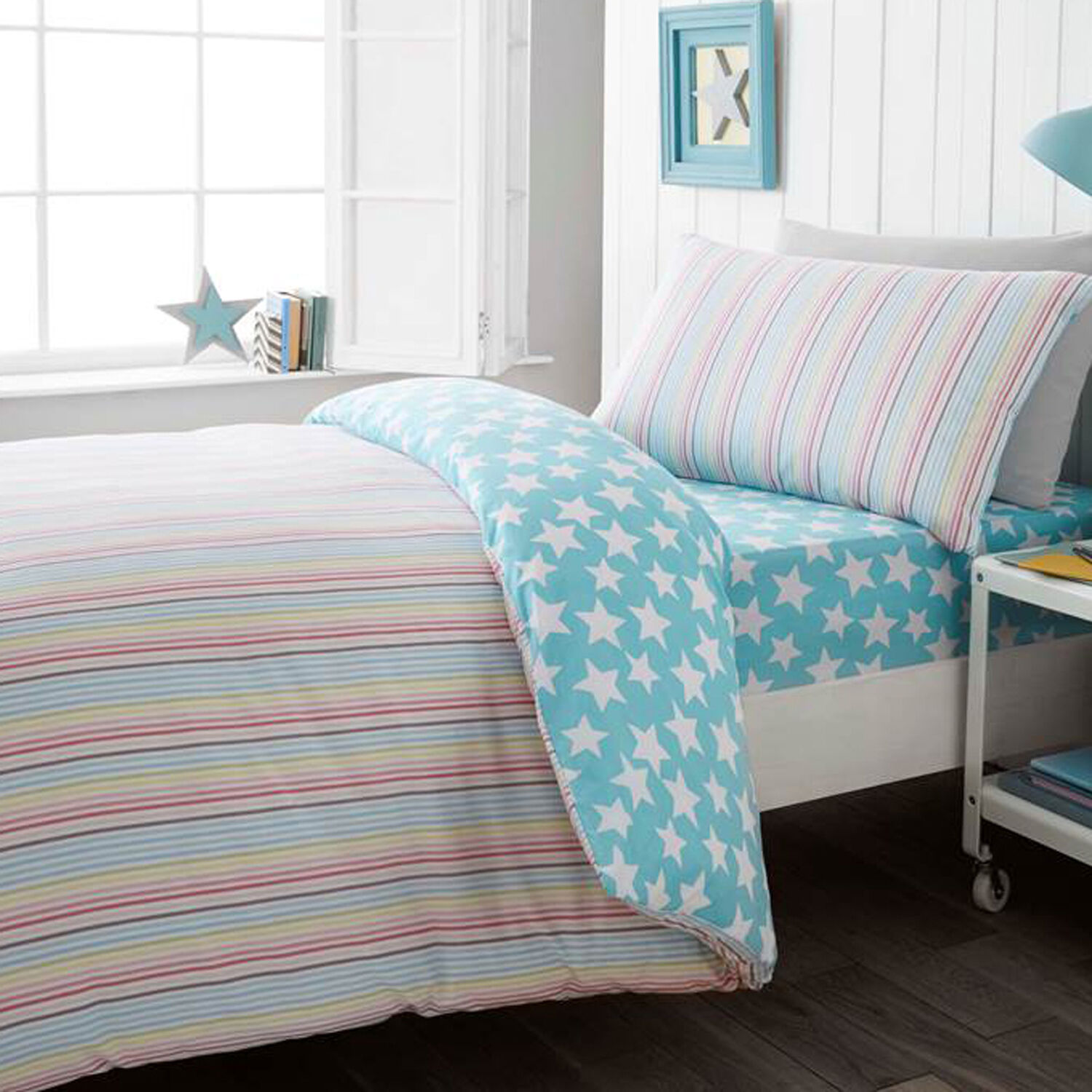 candy stripe duvet cover