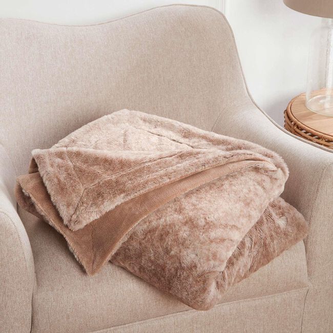 Nicole Day Beatrix Natural Throw 130cm x 170cm