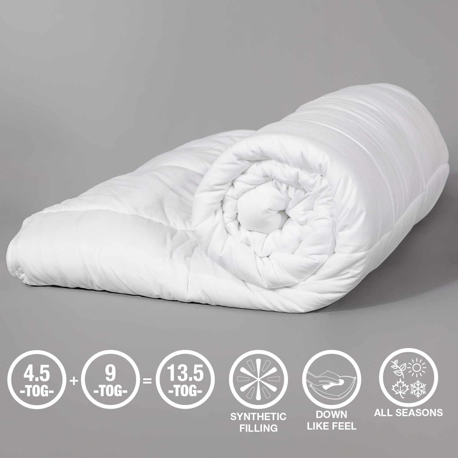 4.5 tog single duvet argos