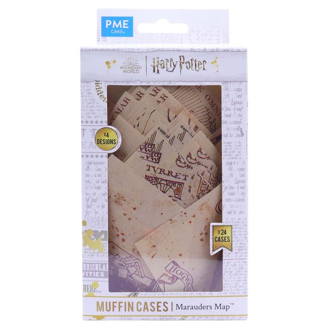 Harry Potter Marauders Map 24 Tulip Muffin Cases