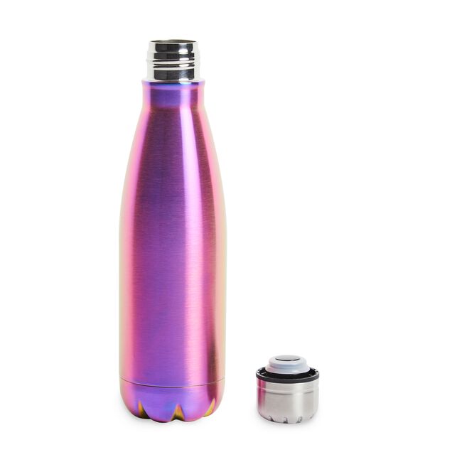 BodyGo Metallic Water Bottle Flask 480ml - Purple