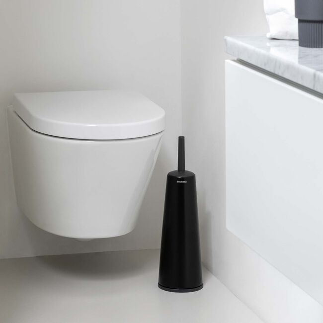 Brabantia Toilet Brush & Holder - Black