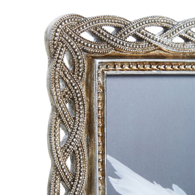 Angelic Scroll 5"x7" Photo Frame - Silver