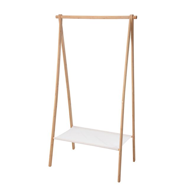 Storage Solutions Bamboo Clothes Rack 