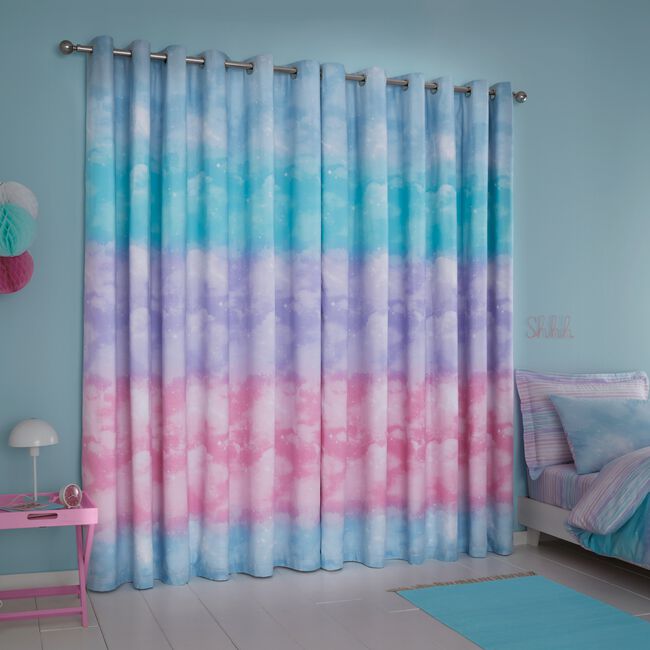 OMBRE CLOUDS 66X54 CURTAIN