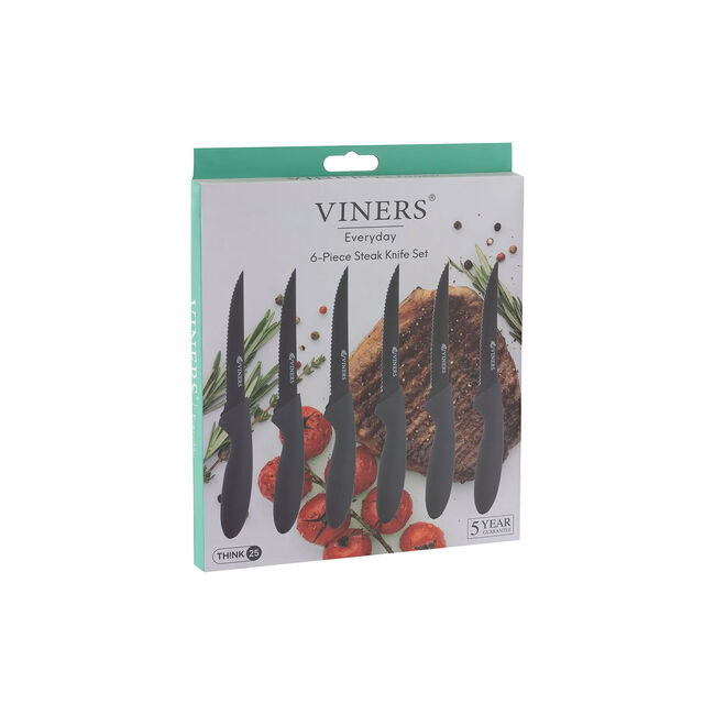 Viners Everyday Steak Knives Set - 6 Piece