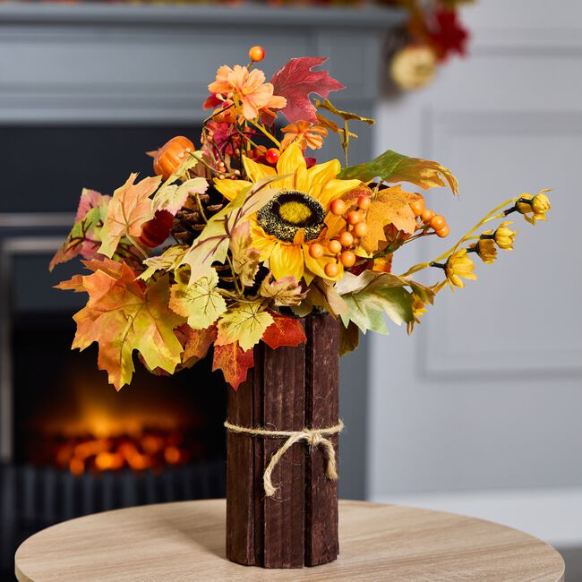 Autumn Sunflower Table Top Decor