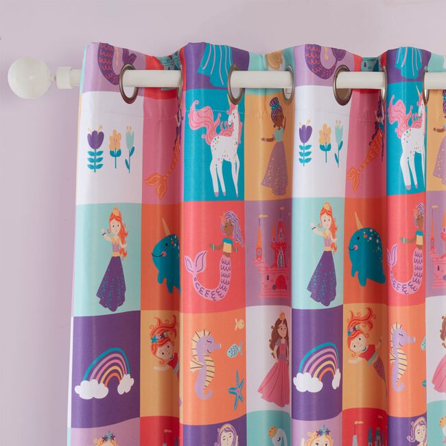 BLACKOUT & THERMAL PRINCESS MERMAID 66x54 Curtain