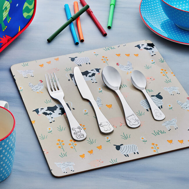 Animal Kids Cutlery Set - 4 Piece