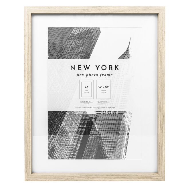 A3 NEW YORK NATURAL Photo Frame