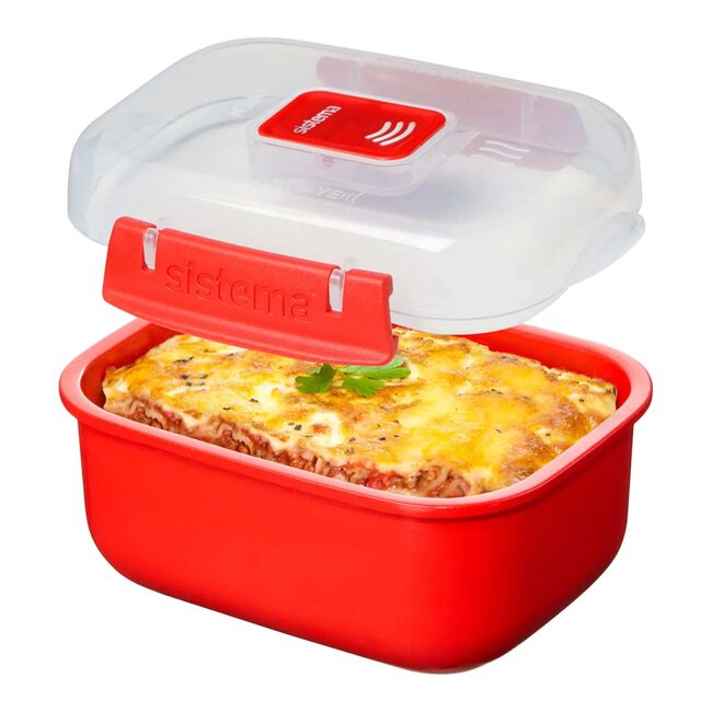 Sistema 525ml Rectangular Microwave Lunch Box