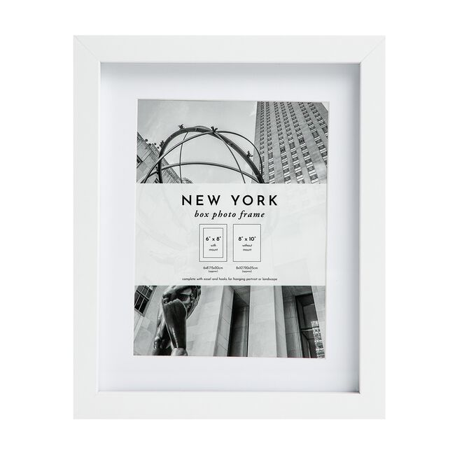 6X8 NEW YORK WHITE Photo Frame