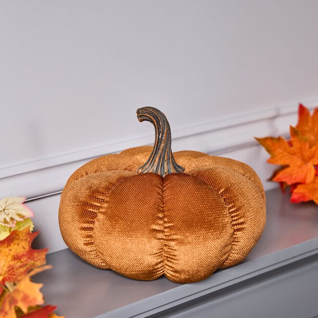 Large Decorative Plush Pumpkin