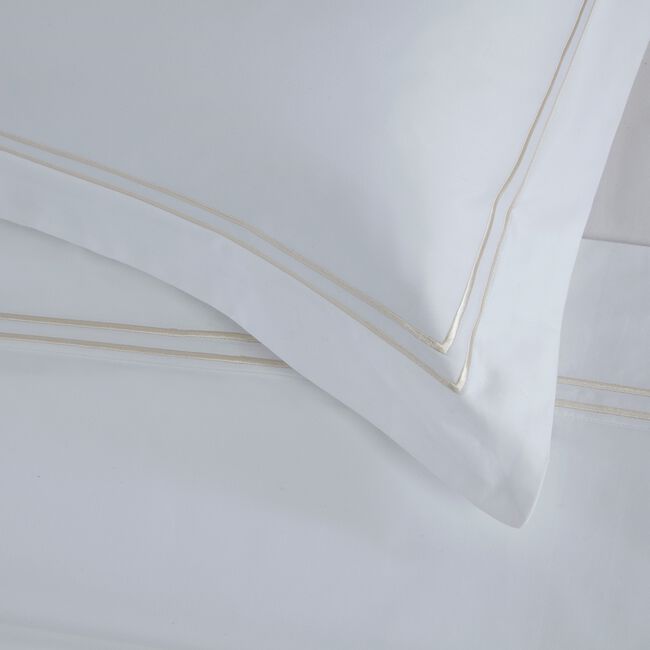 OXFORD PILLOWCASE Double Stitch Gold 500tc