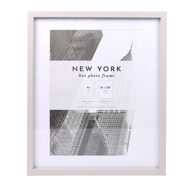 A3 NEW YORK GREY Photo Frame