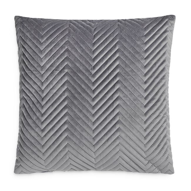 Triangle Stitch Cushion 45x45cm - Grey