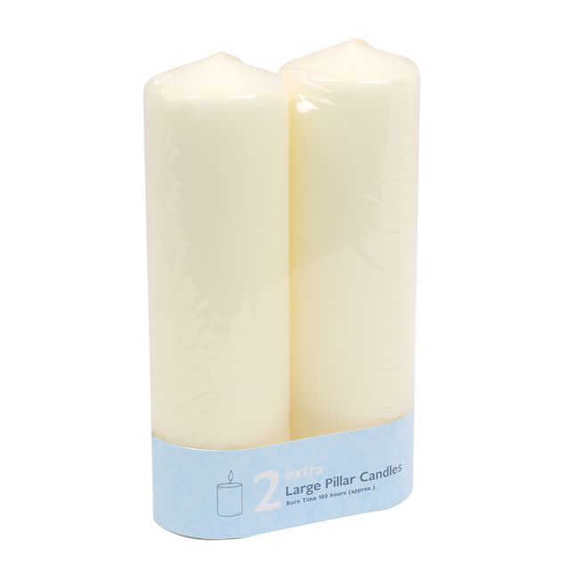 2 Extra Large Pillar Candles