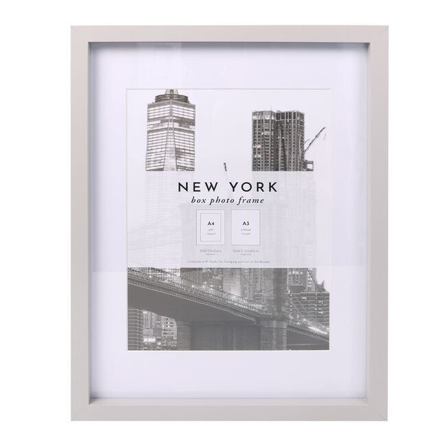 A4 NEW YORK GREY Photo Frame