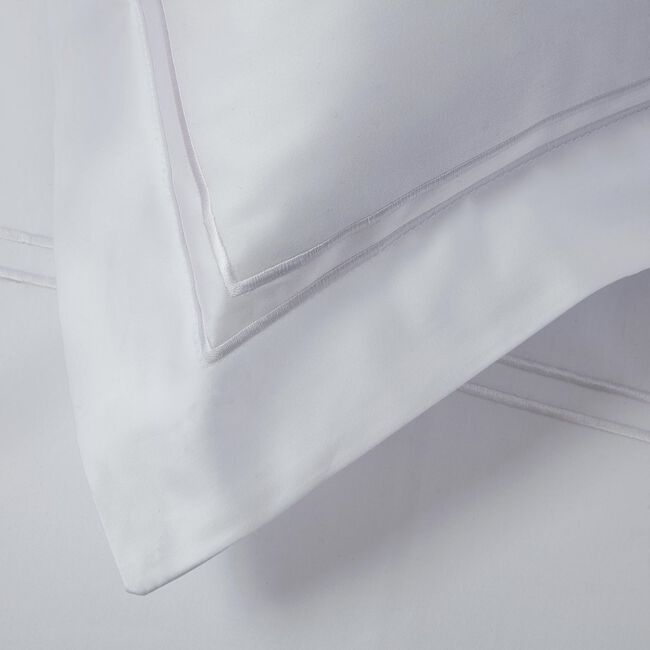 Double Stitch 500TC Oxford Pillowcase Pair White