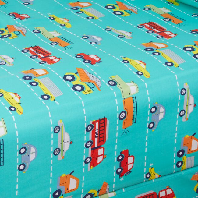 TRAFFIC MAP Double Fitted Sheet