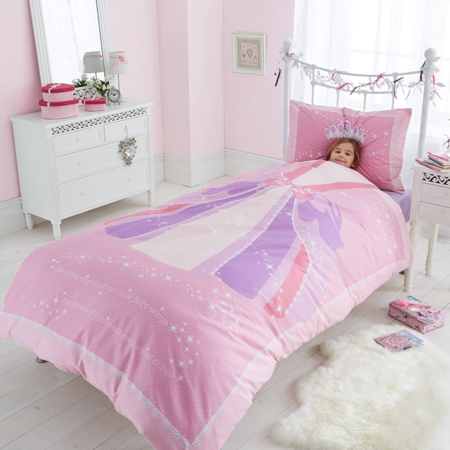 Glitter Princess Duvet Set Home Store More