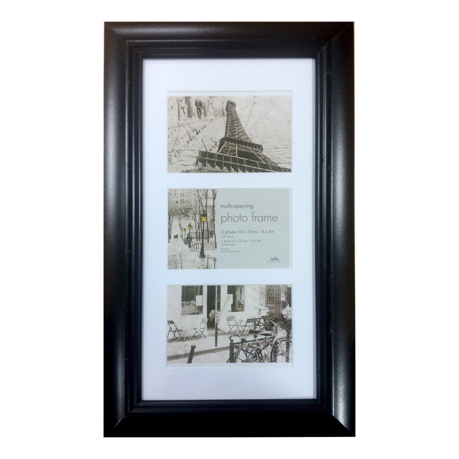 Simply Black Photo Frame Trio 4x6