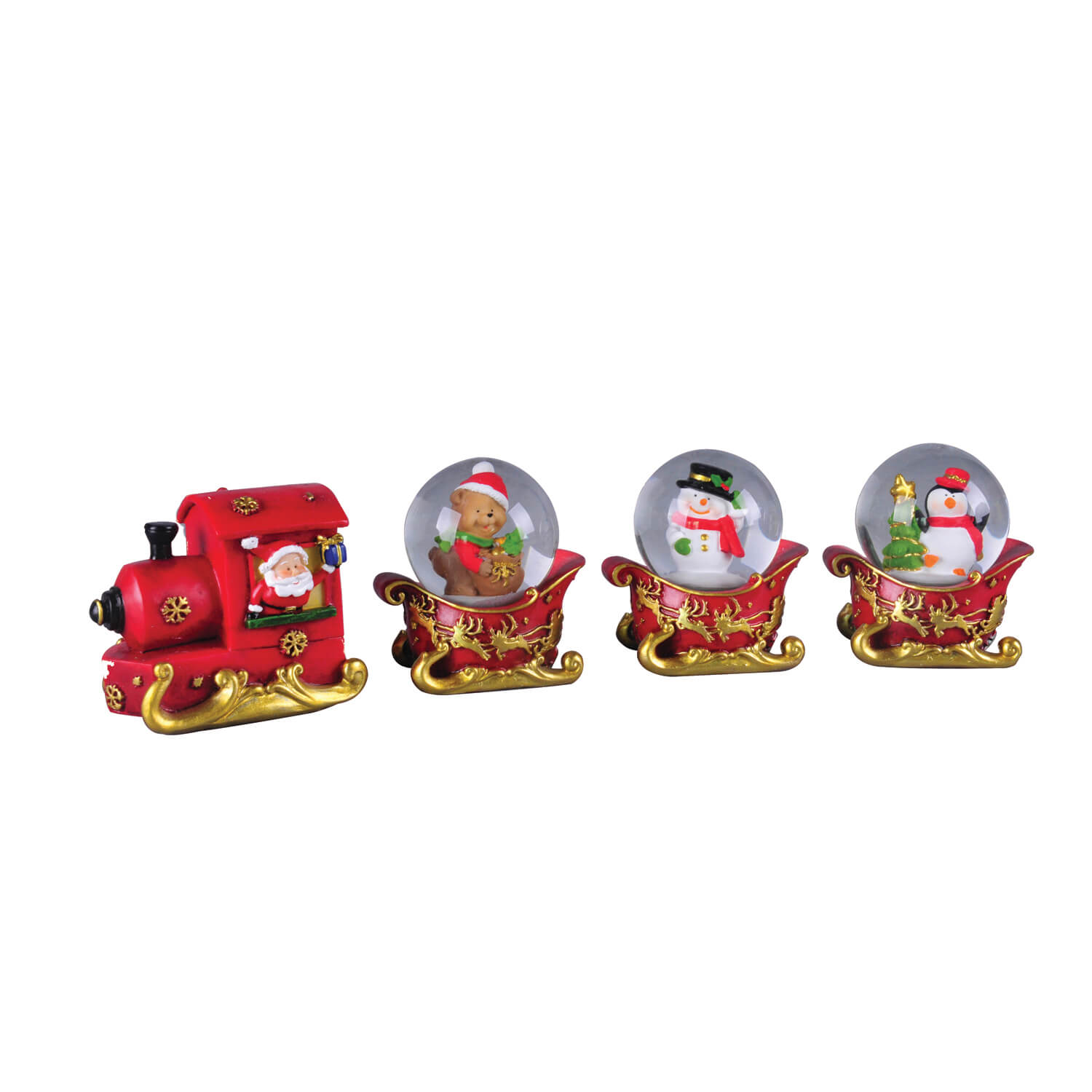 snow globe train set